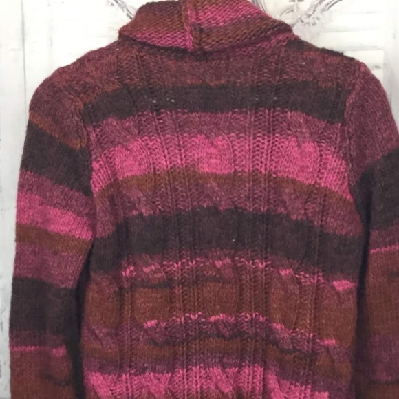 Iperico Cardigan Sweater Open Front Italy Chunky S - Picture 4 of 8